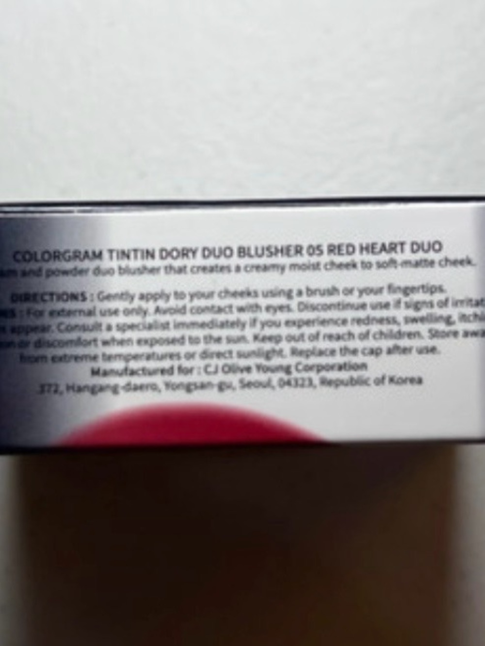 Colorgram Red Bomb Tintin Dory Duo Blusher‎ - Red - Picture 5 of 6